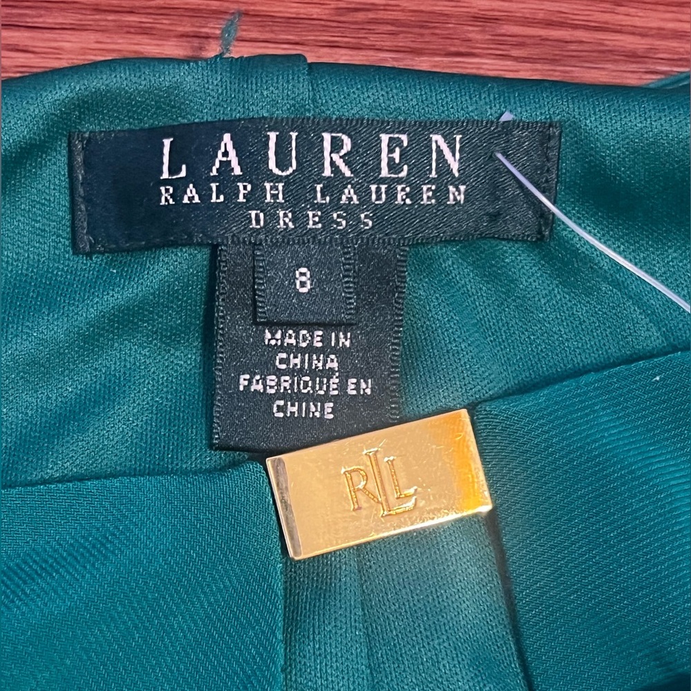 Lauren Ralph Lauren NWT Turquoise Green Women Size 8 Stretch - Picture 10 of 13
